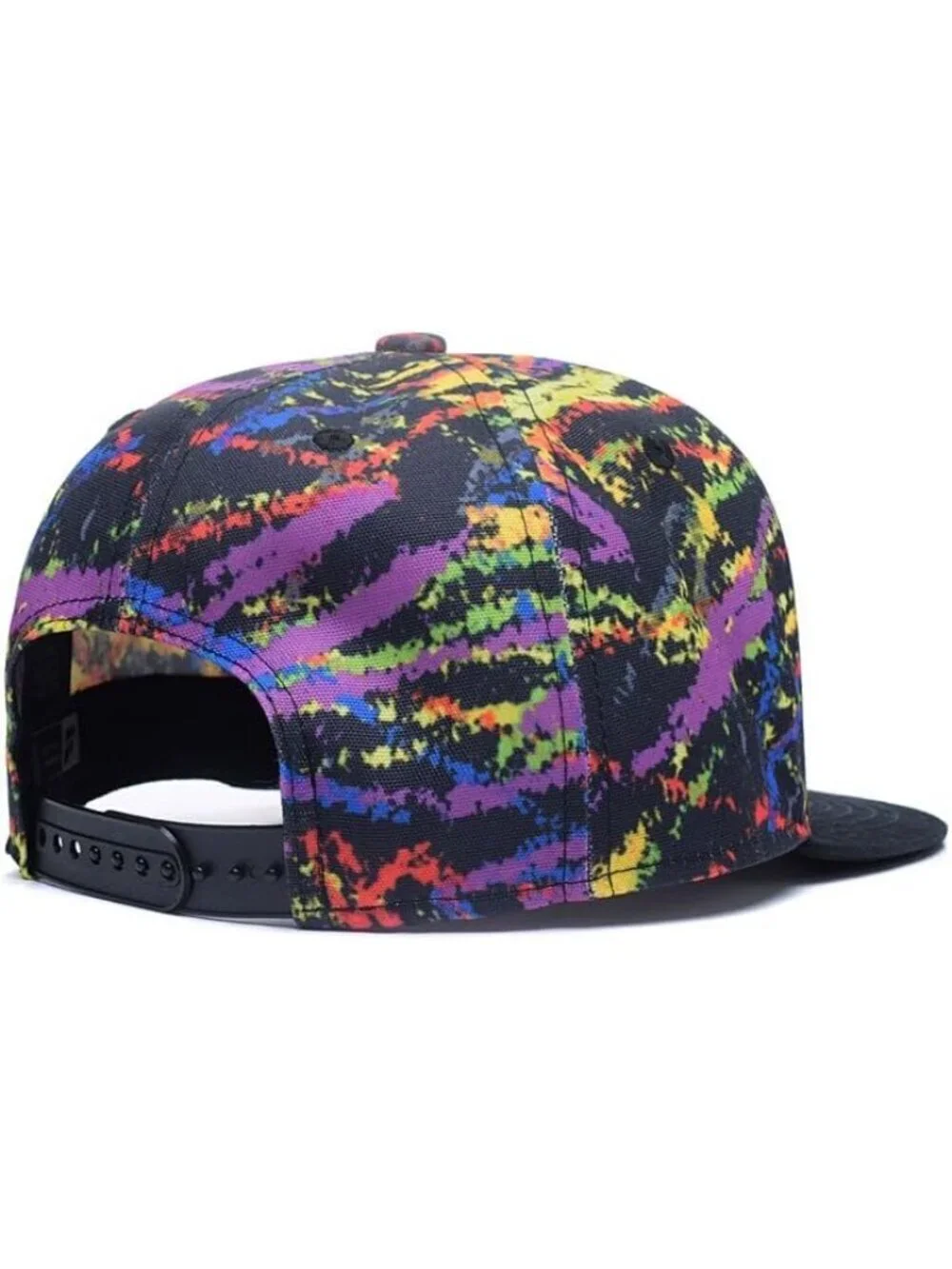 Unisex Multicolor Snapback Hat Hip Hop Style Colorful Adjustable Baseball Cap